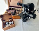 Vintage Leitz Ortholux Microscope With Early Ultropak And Accessories.. Fixed Price $929.50.
