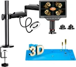 EM3K-3D Max Digital Microscope With Magnetic Dual Lens, Hdmi, 10.1" Flex. Fixed Price $493.71.