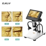 Elikliv Digital Microscope 1000X 4.3'' Lcd Screen Usb Coin Magnifier With Light. Fixed Price $57.64.