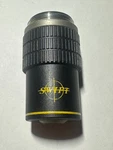 Swift Microscope Objective DIN10 / 0.25 Made Thailand, Yellow Stripes Used. Fixed Price $23.10.