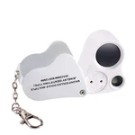 30X 60X Magnifying Glass Illuminated Led Dual Lens Keychain Lanyard For Jewelry. Fixed Price $13.52.