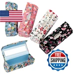 Auear 4-PACK Floral Lipstick Cases W/mirror Small Flower Travel Purse Holder. Fixed Price $20.19.