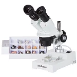 Amscope SE303R-P-RK15 10X-30X Stereo Microscope With Rock Collection. Fixed Price $187.99.