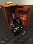 Vintage Bausch & Lomb Microscope W/ Wood Case. Fixed Price $114.99.