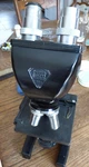 Vintage Bausch & Lomb Dual Eye Lab Binocular Mechanical Microscope Mirror, As Is. Fixed Price $65.00.