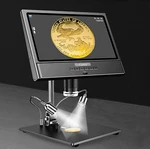 Elikliv 10'' Digital Microscope 1300X Jewelry Loupe Coin Magnifier W/ Led Light. Fixed Price $185.70.