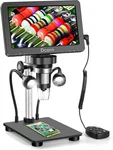 Dcorn 7'' Digital Microscope 1200X, 12MP 1080P Photo/video Black. Fixed Price $129.87.