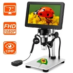 Tomlov 7" Lcd Digital Microscope 1200X Coin Magnifier 1080P Video Camera 12MP. Fixed Price $69.99.