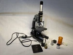 Vintage Unitron Custom Pol Microscope No 49056 W/ Objectives, 2 Eyepieces, Etc. Fixed Price $150.00.