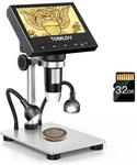 Tomlov 4.3" Digital Microscope 1000X Coin 1080P Soldering. Fixed Price $49.99.