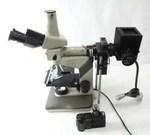 Nikon LABOPHOT-2 Trinocular Head Microscope W/ Lamp Housing Unit & Camera. Fixed Price $1400.00.