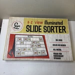 1970S Logan Slide Sorter Model 1055 E-z View Illuminated Brand New Sealed. Fixed Price $29.99.