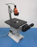 Zeiss 47 12 03-9901 Microscope W/ (3) Objectives. Fixed Price $425.00.