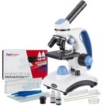 Amscope 40-1000X Student Microscope, Slide Preparation Kit 2 Lights Metal Frame. Fixed Price $147.99.