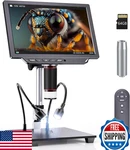 Dcorn 4K Digital Microscope, 2000X, 10" Coin, 52MP Camera, Soldering, 64GB. Fixed Price $299.99.