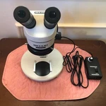 Wild Heerbrugg M1B Stereozoom Microscope 1X Lens On Stand Led Ring Light. Fixed Price $675.00.