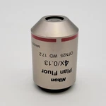 Nikon Microscope Objective Plan Fluor 4X Wd 17.2. Fixed Price $381.00.