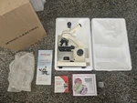Amscope M100C-LED 40X-1000X Student Compound Microscope Complete Barely Used. Fixed Price $80.00.