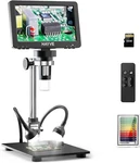 7'' Hdmi Digital MICROSCOPE,1200X Coin With Ips Screen, 16MP Solderin. Fixed Price $129.99.