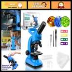 Kids Microscope Kit 40-1600X For Beginners, Stem Science Toy With Led Light & Sl. Fixed Price $39.99.