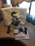 Omax M82EZ With Digital Camera DCE-2 Compound Microscope In Open Box Never Used. Fixed Price $200.00.