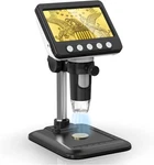 Wkr Coin Microscope, 4.3" Lcd Usb Digital Inches 1080P, Black. Fixed Price $48.99.