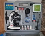 Amscope Kids 52-PIECE Microscope Set Metal Frame 1200X Magnification Stem. Fixed Price $29.99.
