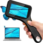 Ahalfcit 500X Digital Microscope 3" Ips Screen Handheld 3-LEVEL Led Kids Adults. Fixed Price $40.74.