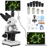 Compound Trinocular MICROSCOPE,40X-5000X Magnification, Digital LABORATORY7-INCH. Fixed Price $305.90.