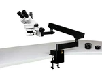 Parco 3.5X-90X Simul-focal Trinocular Zoom Stereo Microscope, 144-LED Ring Light. Fixed Price $734.40.