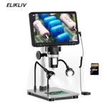 Elikliv Usb Digital Microscope 1200X 7" Lcd 1080P Hd Camera Soldering. Fixed Price $69.63.