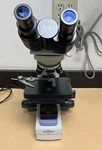 Accu-scope 3002 Series Microscope With Objectives And Dust Cover Needs Bulb. Fixed Price $209.99.