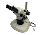 Luxo Lx 23700 Stereo Binocular Microscope 0.7-4.5, W/ WFX10X/22 Eyepiece & Light. Fixed Price $458.99.