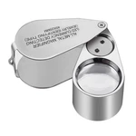 40X Full Metal Illuminated Jewelry Loop Magnifier, Xyk Pocket Folding. Fixed Price $15.88.